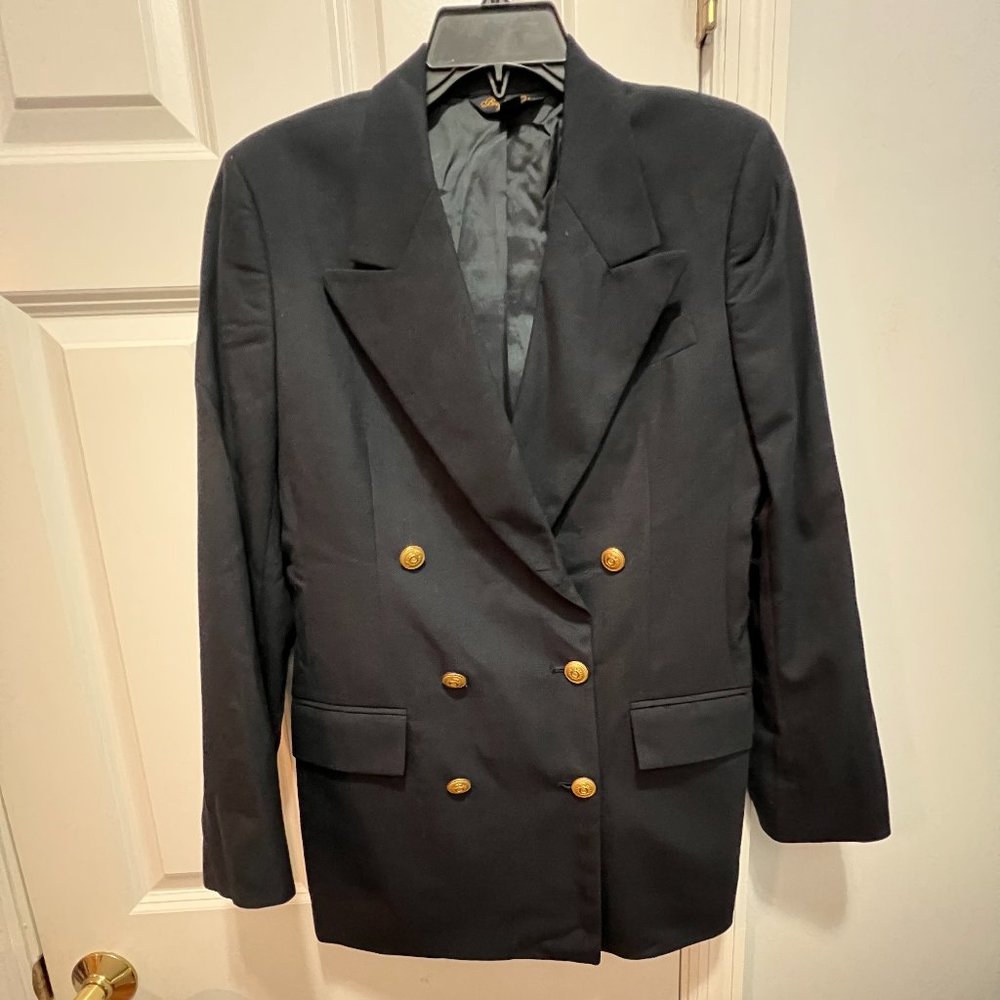 Brooks Brothers vintage classic double breasted navy jacket blazer